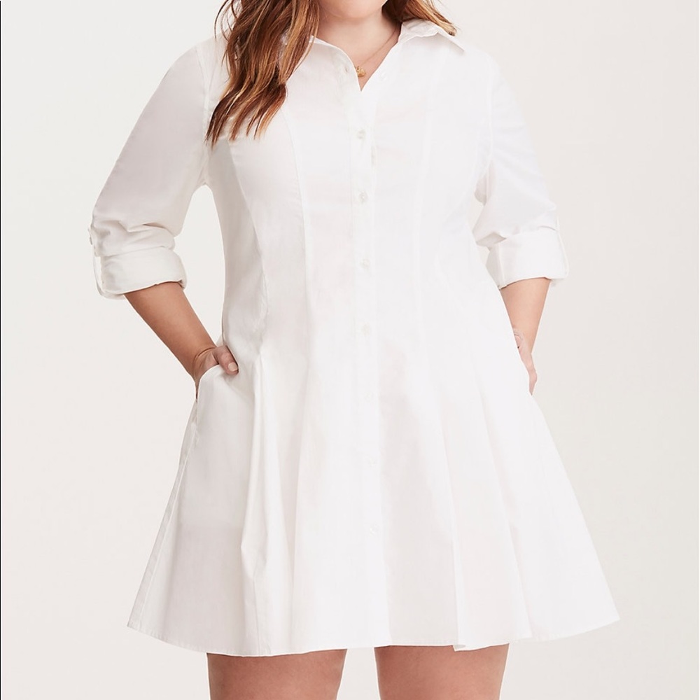 NWT Poplin Shirt Dress WITH Pockets